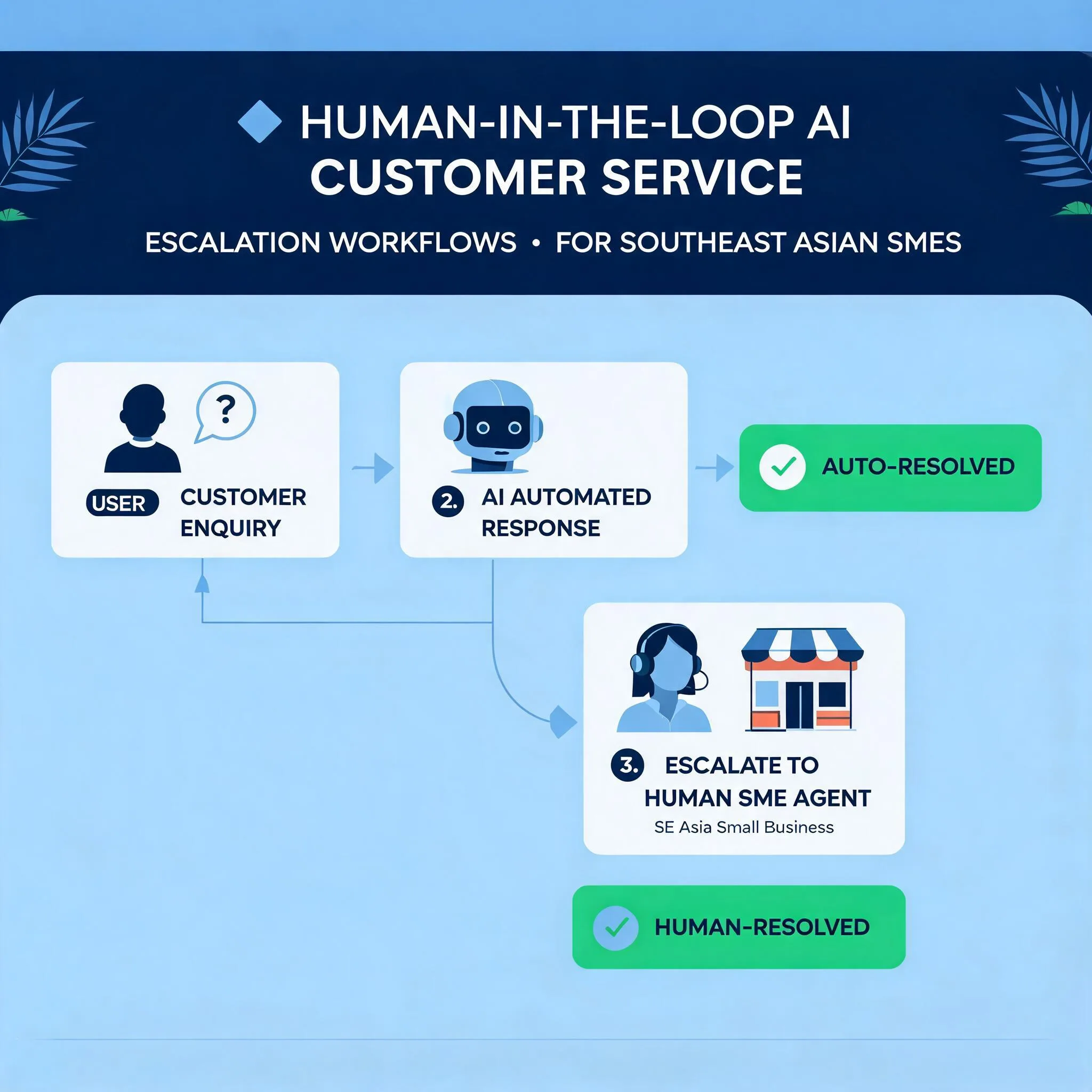 Human-in-the-Loop AI Customer Service Escalation Workflows for Southeast Asian SMEs